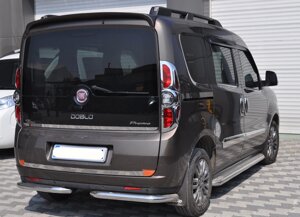 Захист заднього бампера кути Fiat Doblo 2010-2015 кенгурятник дуги бічний захист пороги