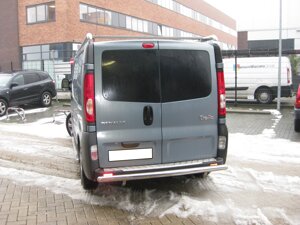 Захист заднього бампера ВУС Renault Trafic 2001-2014, 2014+ кенгурятник дуги бічний захист пороги