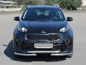 Передня захист ST009 (нерж) для Kia Sportage 2015-2021 рр.