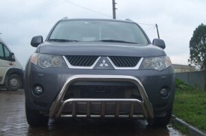 Кенгурятник для Mitsubishi Outlander 03-06 07-11 12-14 14-16 16+ Захист заднього бампера/дуги/пороги