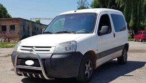 Кенгурятник для Citroen Berlingo 98-08, 08+ захист заднього бампера дуги пороги