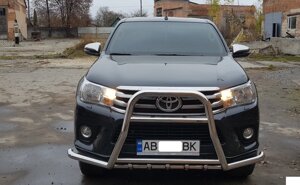 Кенгурятник для Toyota Hilux 2015+ захист бампера дуги пороги