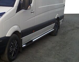 Бічні труби (2 шт., нерж.) Середня база для Opel Movano 2004-2010 рр.