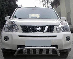 Передня захист WT009 (нерж) для Nissan X-trail T31 2007-2014рр.