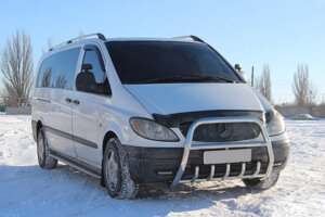 Кенгурятник XL-WT025 (нерж.) для Mercedes Vito W639 2004-2015рр.