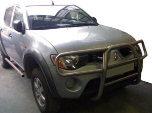 Кенгурятник WT025 (нерж.) для Mitsubishi L200 2006-2015 рр.