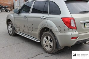 Пороги бічні труба з листом Lifan X60 (13+) D60