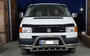 Захист переднього бампера - Кенгурятник Volkswagen T4 (90-03) з написом