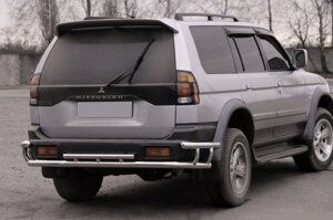 Задня захист AK005-2 (нерж) для Mitsubishi Pajero Sport 1996-2007.