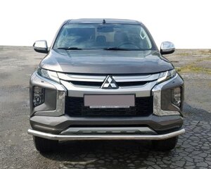 Передня захист ST008 (нерж) для Mitsubishi L200 2015 мм.