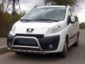 Кенгурятник WT003/4 (нерж.) без напису, 60 мм для Fiat Scudo 2007-2015 рр.