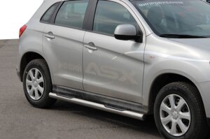 Бічні труби BB002 (2 шт., нерж.) для Mitsubishi ASX 2010/2016 мм.