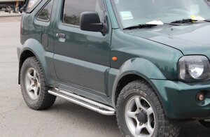 Бічний захист пороги майданчик Suzuki Jimny 1998-2005 2005+ кенгурятник захист бампера дуги пороги