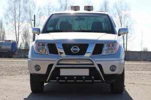 Кенгурятник WT003 (нерж) для Nissan Navara 2006-2015 рр.