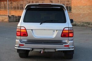 Захист заднього бампера Кути для Toyota Land Cruiser 100 1998-2007