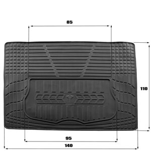 Автомобільний 3Д універсальний килимок в багажник L size 1400x1100mm
