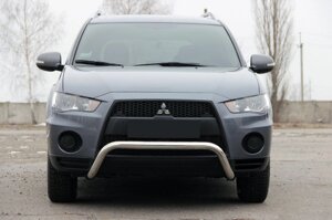 Кенгурятник WT007 (нерж.) для Mitsubishi Outlander 2006-2012рр.