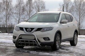 Кенгурятник WT002 (нерж) для Nissan X-trail T32 / Rogue 2014 мм.