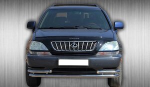 Захист переднього бампера ВУС подвійний Lexus RX 1997-2003 Кенгурятник дуги пороги