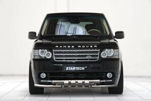 Захист переднього бампера ВУС SHARK подвійний Land Rover Range Rover Vogue 2002-2012 кенгурятник дуги пороги