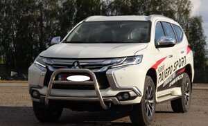 Кенгурятник для Mitsubishi Pajero Sport 2016+ Захист заднього бампера дуги пороги