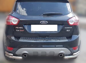 Захист заднього бампера кути Ford Kuga 2008-12, 2013+, 2017+ кенгурятник дуги бічний захист пороги