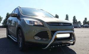 Кенгурятник для Ford Kuga 2013+, 2008-12, 2017+ захист заднього бампера дуги пороги