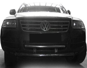 Кенгурятник ST013 (нерж) для Volkswagen Touareg 2002-2010 рр.