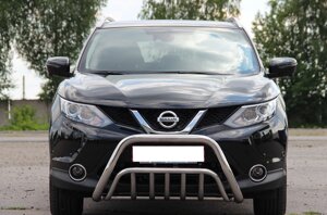 Кенгурятник для Nissan Qashqai 14-17 06-13 17+ Захист заднього бампера/дуги/пороги