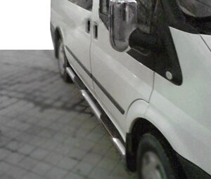 Бічні труби (2 шт., нерж.) Коротка база для Ford Transit 2014 мм.