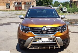 Кенгурятник для Renault Duster 2010-2018 2018+ захист бампера дуги пороги