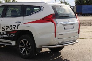 Задня захист AK005 (нерж) для Mitsubishi Pajero Sport 2015 мм.