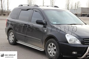 Пороги бічні труба з листом KIA Carnival (06+) D60