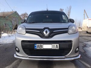 Захист переднього бампера ВУС подвійний Renault Kangoo 2013+ кенгурятник захист бампера дуги пороги