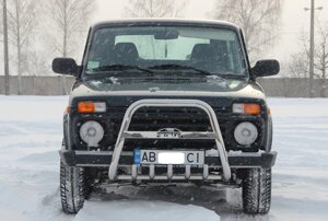 Кенгурятник для LADA ВАЗ-2121 Нива 1985+ Захист заднього бампера дуги пороги