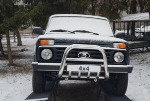 Кенгурятник для LADA ВАЗ-2121 Нива 1985+ Захист заднього бампера дуги пороги