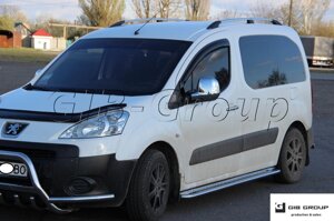 Пороги бічні труба з листом Peugeot Partner (08+) D60