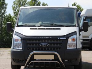 Кенгурятник WT002 (2006-2014, нерж.) для Ford Transit 2000-2014 рр.