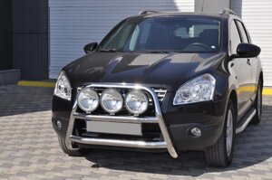 Кенгурятник WT018 (нерж.) для Nissan Qashqai 2007-2010 рр.