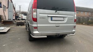 Задні куточки AK003 (2 шт, нерж) для Mercedes Viano 2004-2015 рр.