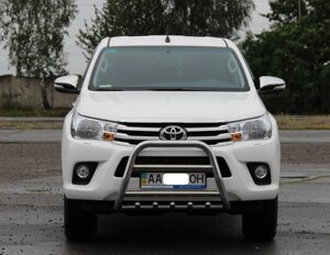 Кенгурятник для Toyota Hilux 2015+ захист бампера дуги пороги