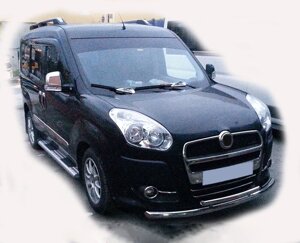 Передня захист ST014 (нерж.) 60/42 мм для Fiat Doblo III nuovo 2010 та 2015 мм.