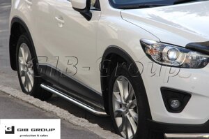 Пороги бічні труба з листом Mazda CX-5 (12+) D60