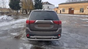 Задня дуга AK004-2 (нерж) для Mitsubishi Outlander 2012-2021 рр.