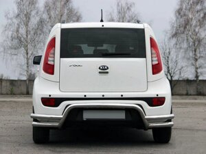 Задня захист AK007-2 (нерж) для Kia Soul II 2013-2018 рр.