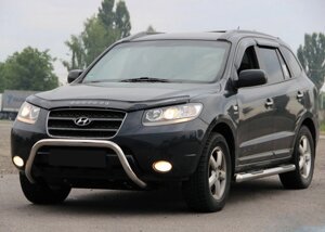 Кенгурятник WT007 (нерж.) для Hyundai Santa Fe 2 2006-2012рр.