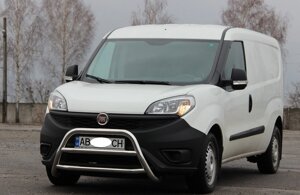 Кенгурятник для Fiat Doblo 2015+ Захист заднього бампера дуги пороги