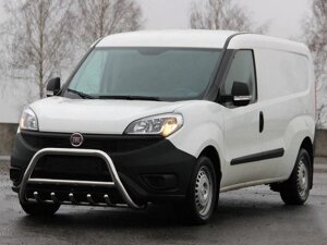 Кенгурятник WT003 (нерж.) 60 мм для Fiat Doblo III nuovo 2010 та 2015 мм.