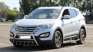 Захист переднього бампера - Кенгурник Hyundai Santa Fe (2013-2018)