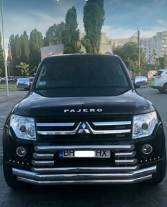 Захист переднього бампера ВУС Mitsubishi Pajero Wagon IV 2006+ Кенгурятник захист бампера